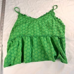 Chic Green Lace Blouse